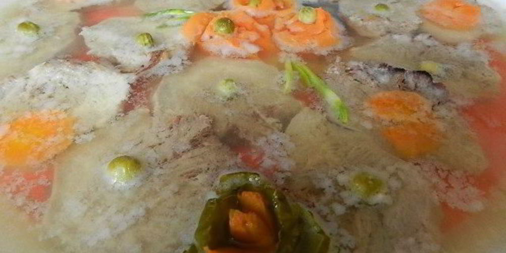 Как приготовить заливное из свиного языка с желатином