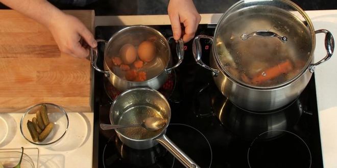 Рецепт заливного из телячьего языка с ржаным хлебом