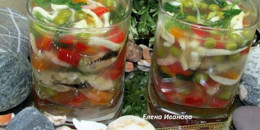 Как приготовить заливное морское дно