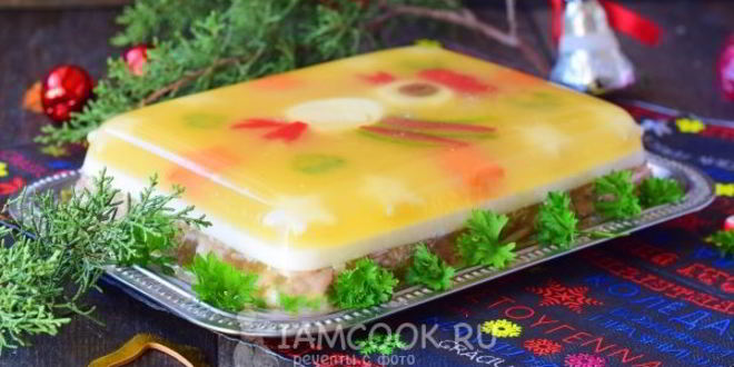 Рецепт заливного петушок