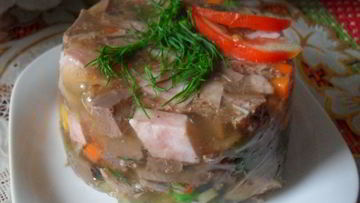 Рецепт Заливного Праздничного трио