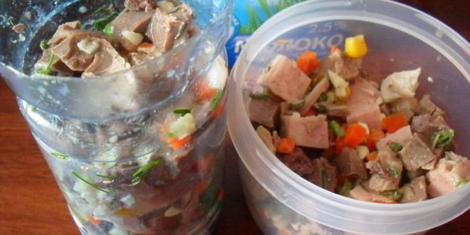 Рецепт заливного праздничного трио