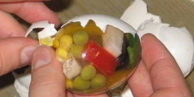 Рецепт заливного яйца фаберже