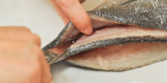 Рецепт дорадо, фаршированная жюльеном из морепродуктов