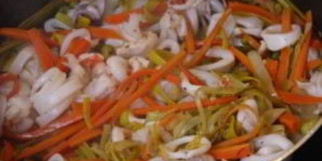 Рецепт жульена из морского коктейля