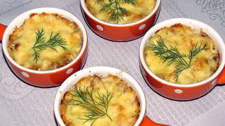 Рецепт Жульена с курицей и грибами из СССР