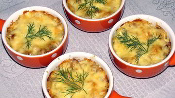 Рецепт Жульена с курицей и грибами из СССР