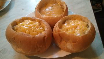 Рецепт Жульена с курицей в булочках