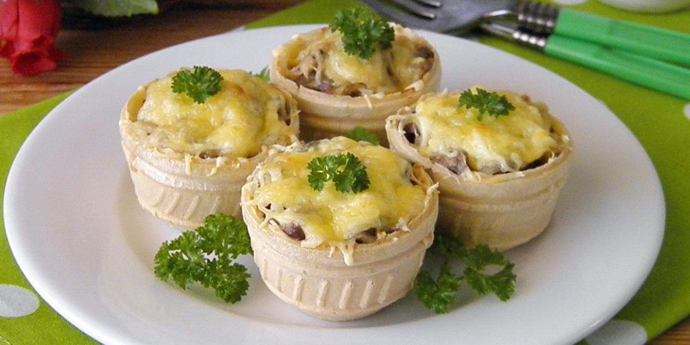 Как приготовить жульена в тарталетках с грибами