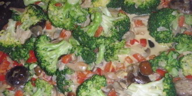 Рецепт жюльена из брокколи и грибов