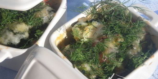 Рецепт жюльена из брокколи и грибов