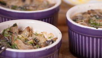 Рецепт Жюльена из индейки и грибов