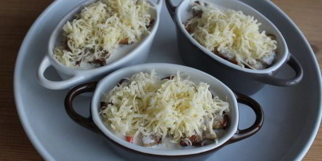 Рецепт жюльена из крабов с белыми грибами