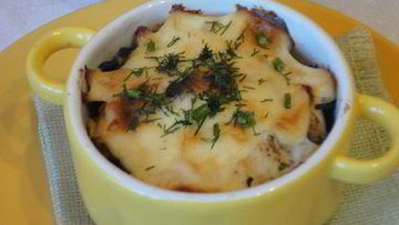 Рецепт Жюльена из курицы с маслинами