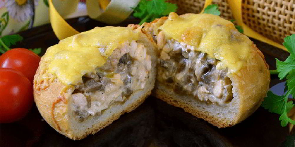 Как приготовить жюльена в булочке